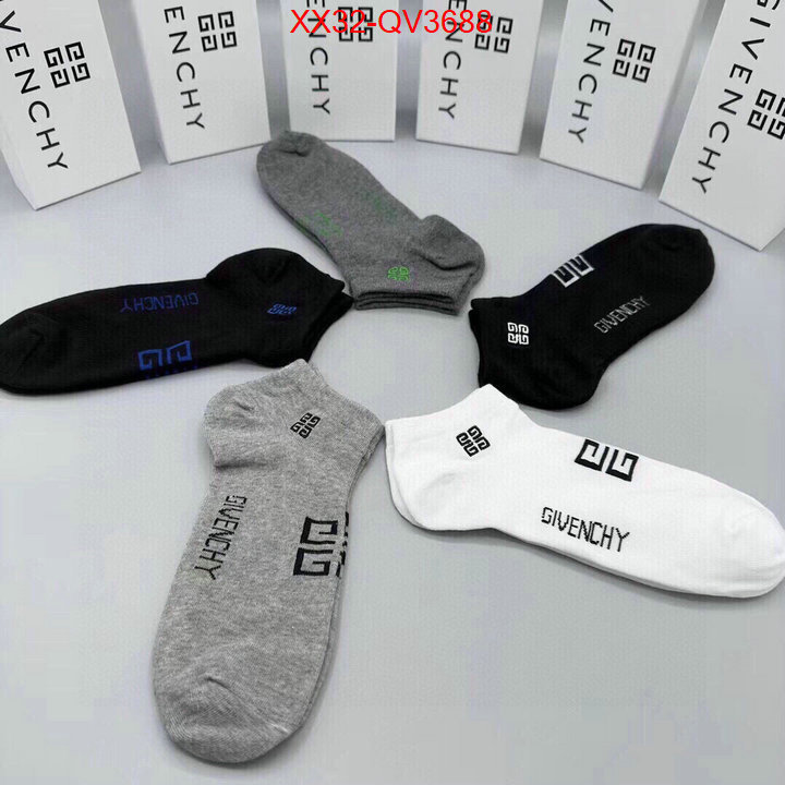 Sock-Givenchy highest product quality ID: QV3688 $: 32USD