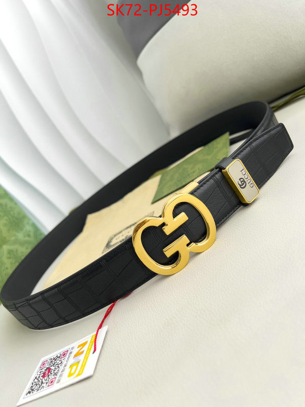 Belts-Gucci how to buy replcia ID: PJ5493 $: 72USD