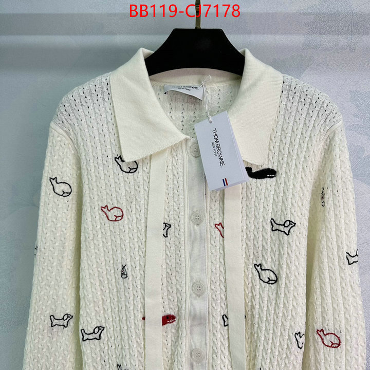 Clothing-Thom Browne wholesale imitation designer replicas ID: CJ7178 $: 119USD