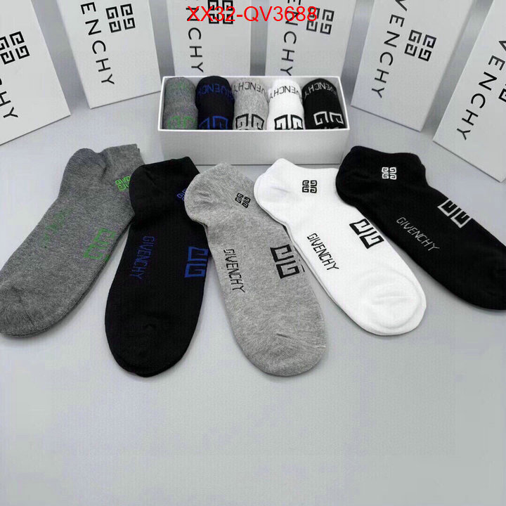 Sock-Givenchy highest product quality ID: QV3688 $: 32USD