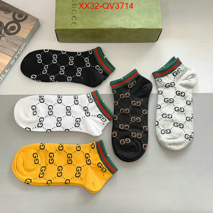 Sock-Gucci where can i buy the best quality ID: QV3714 $: 32USD