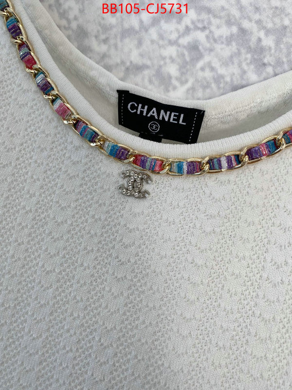 Clothing-Chanel 2024 perfect replica designer ID: CJ5731 $: 105USD