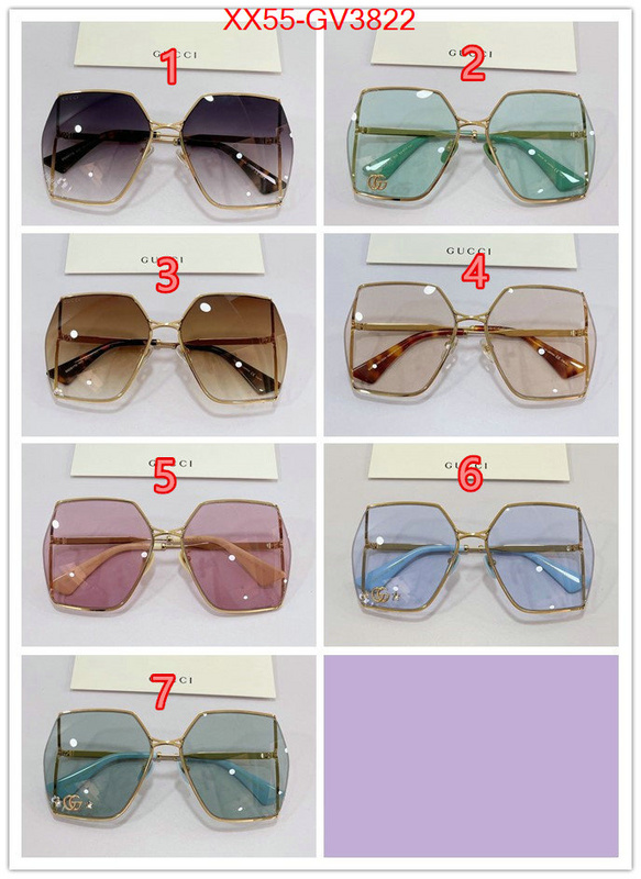 Glasses-Gucci luxury shop ID: GV3822 $: 55USD