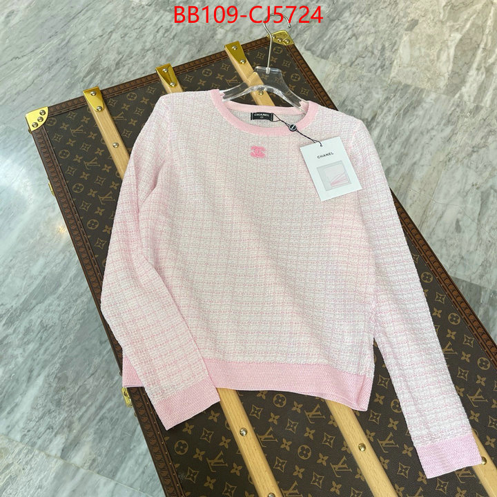 Clothing-Chanel how to start selling replica ID: CJ5724 $: 109USD