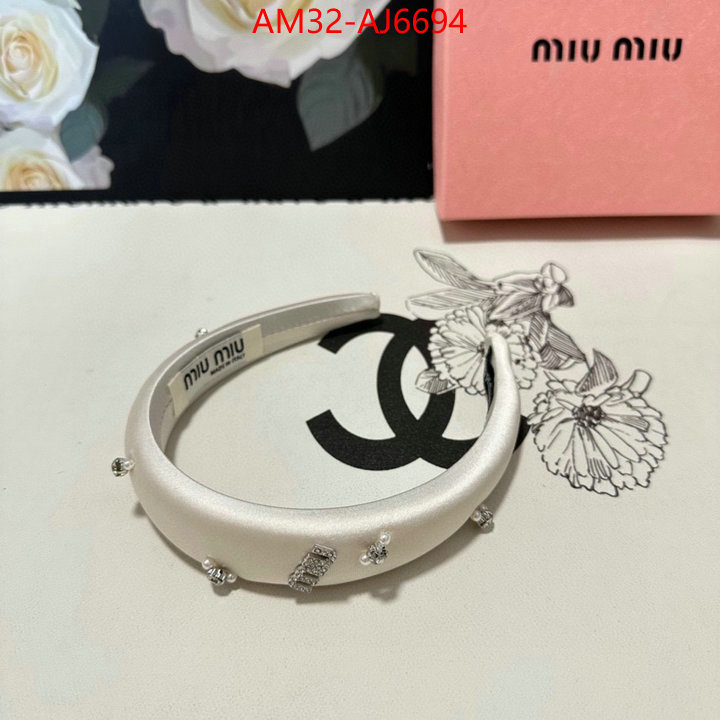 Hair band-MIU MIU new ID: AJ6694 $: 32USD