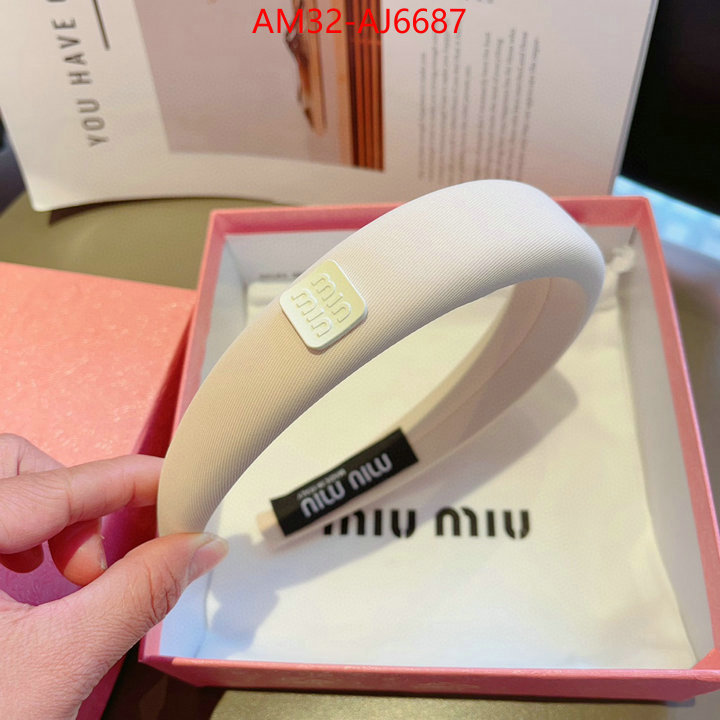 Hair band-MIU MIU high quality perfect ID: AJ6687 $: 32USD