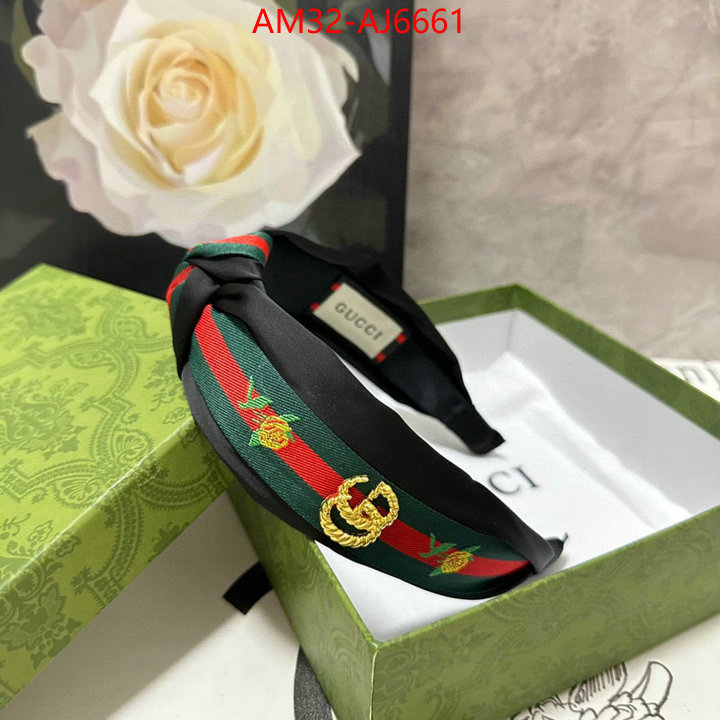 Hair band-Gucci shop cheap high quality 1:1 replica ID: AJ6661 $: 32USD