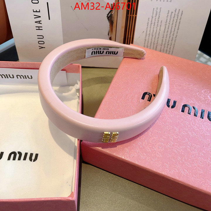 Hair band-MIU MIU wholesale designer shop ID: AJ6701 $: 32USD