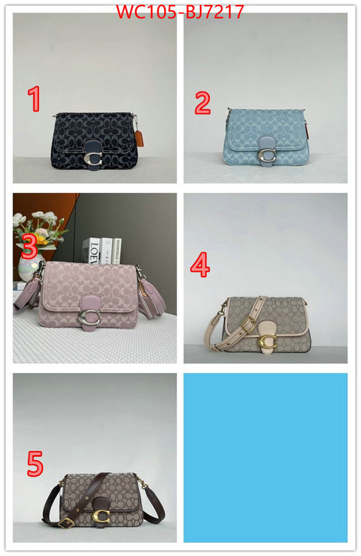 Coach Bags(4A)-Crossbody- high quality customize ID: BJ7217 $: 105USD,