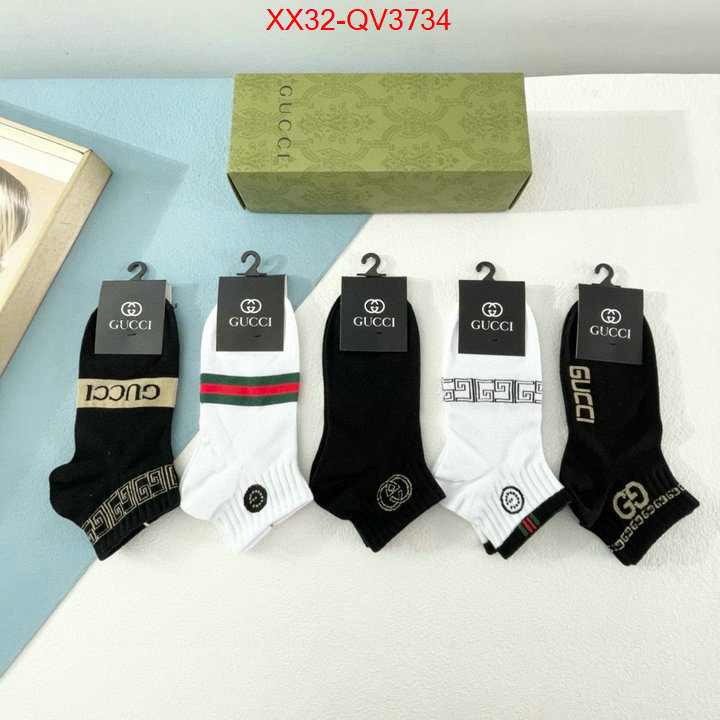 Sock-Gucci perfect quality ID: QV3734 $: 32USD