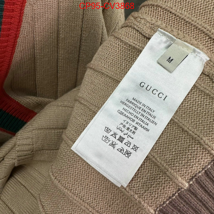 Clothing-Gucci what's best ID: CV3868 $: 95USD