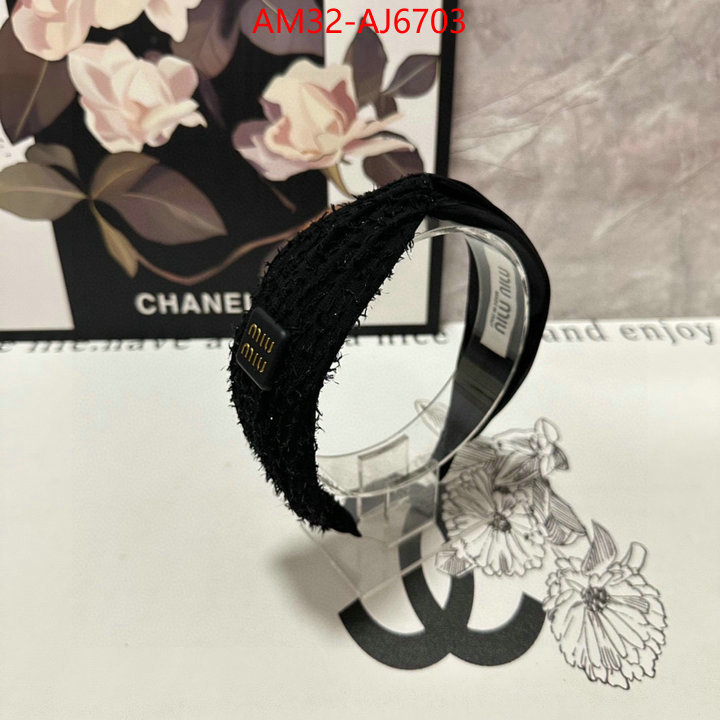 Hair band-MIU MIU how to start selling replica ID: AJ6703 $: 32USD