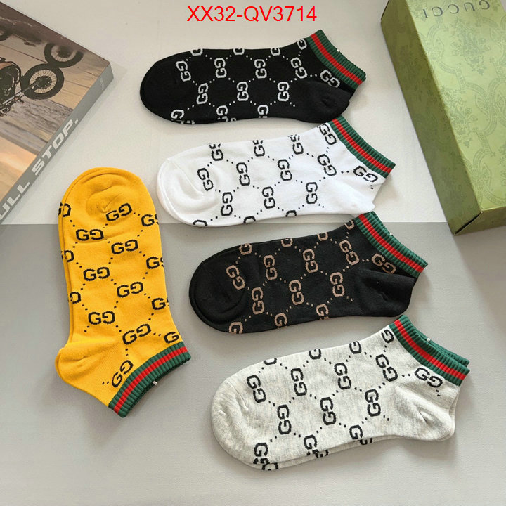 Sock-Gucci where can i buy the best quality ID: QV3714 $: 32USD