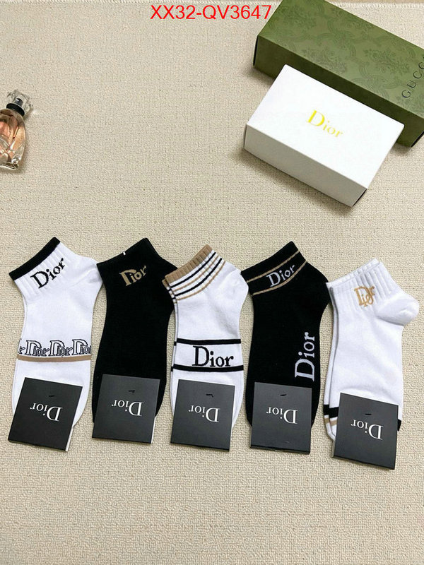 Sock-Dior top quality ID: QV3647 $: 32USD