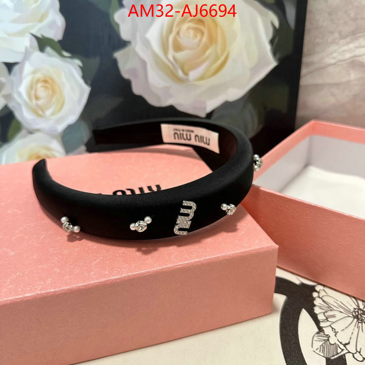 Hair band-MIU MIU new ID: AJ6694 $: 32USD