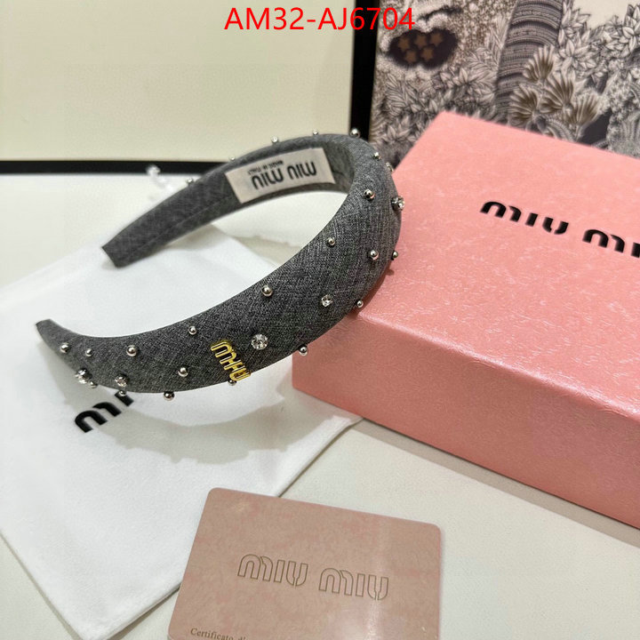 Hair band-MIU MIU we provide top cheap aaaaa ID: AJ6704 $: 32USD