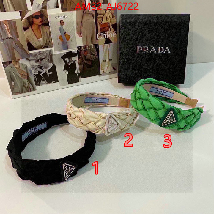 Hair band-Prada replcia cheap ID: AJ6722 $: 32USD