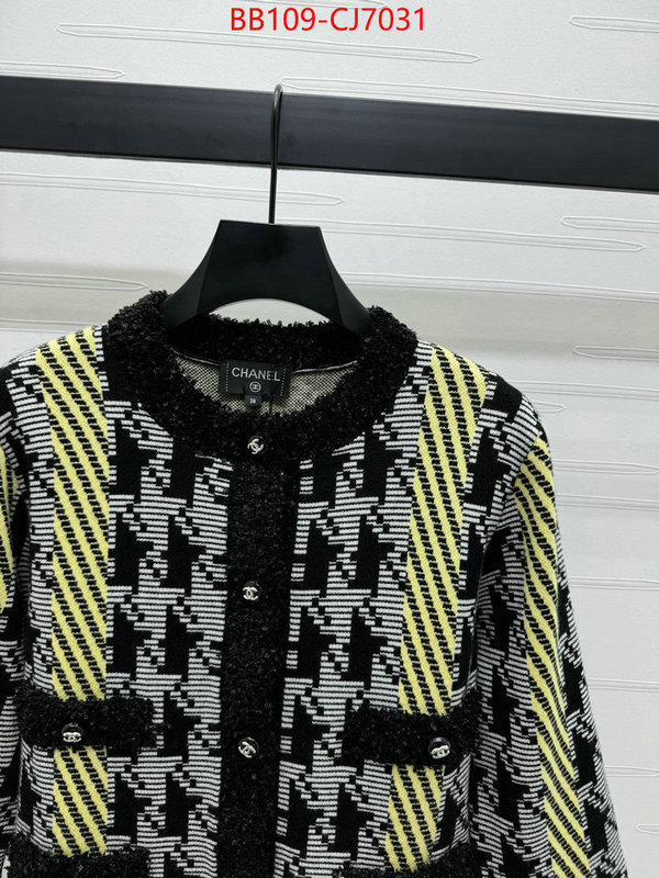 Clothing-Chanel what is top quality replica ID: CJ7031 $: 109USD