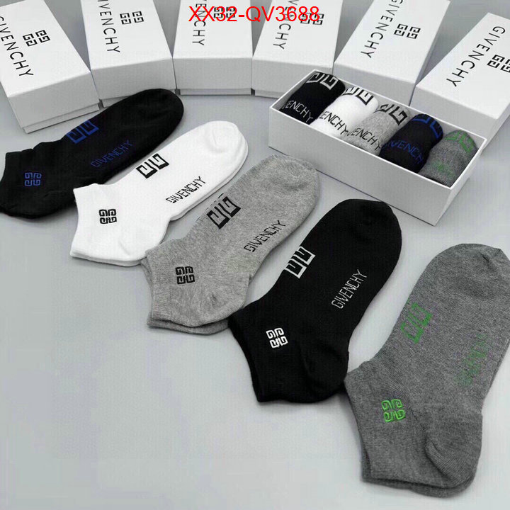 Sock-Givenchy highest product quality ID: QV3688 $: 32USD