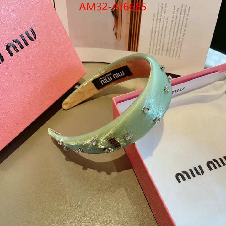 Hair band-MIU MIU buy cheap replica ID: AJ6685 $: 32USD