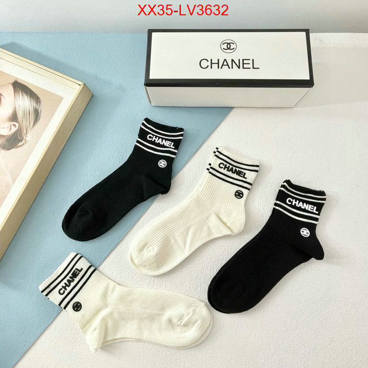 Sock-Chanel sale outlet online ID: LV3632 $: 35USD