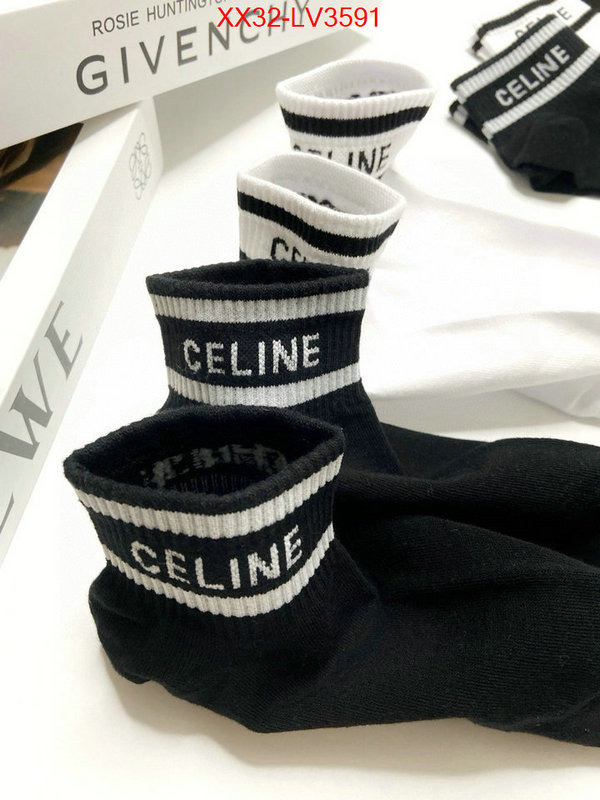 Sock-CELINE high quality designer ID: LV3591 $: 32USD