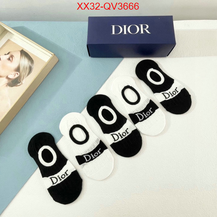 Sock-Dior 1:1 clone ID: QV3666 $: 32USD