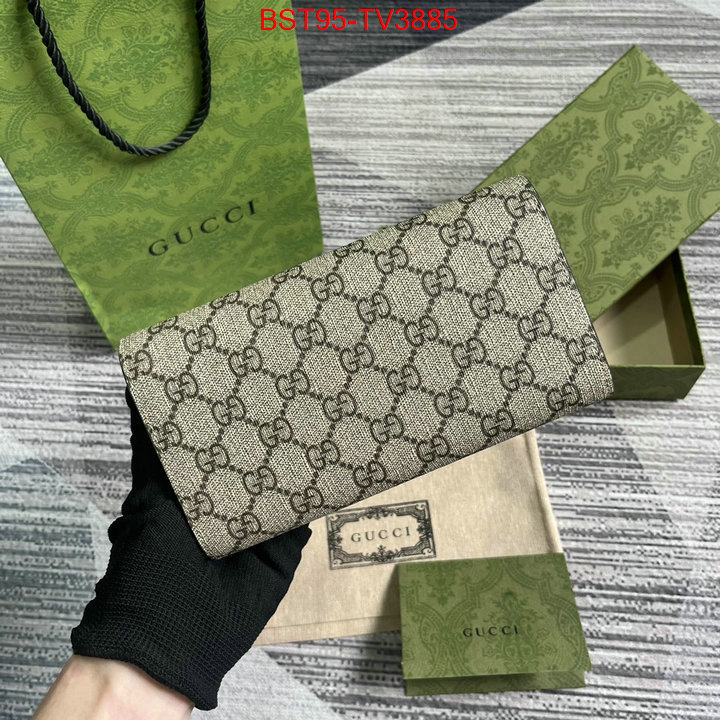 Gucci Bags(TOP)-Wallet- designer high replica ID: TV3885 $: 95USD,