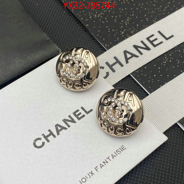 Jewelry-Chanel top fake designer ID: JB5744 $: 32USD