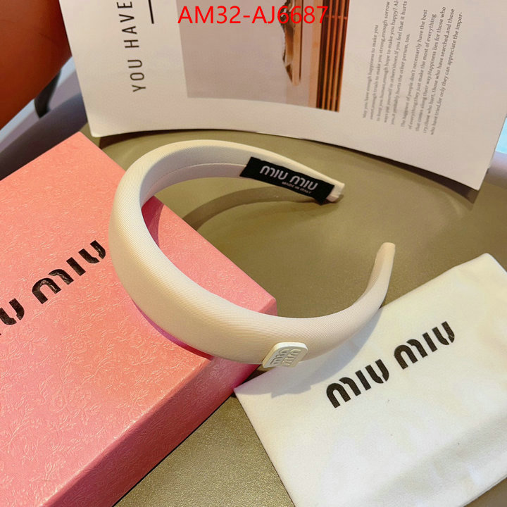 Hair band-MIU MIU high quality perfect ID: AJ6687 $: 32USD