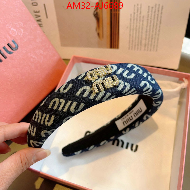 Hair band-MIU MIU high quality replica ID: AJ6689 $: 32USD