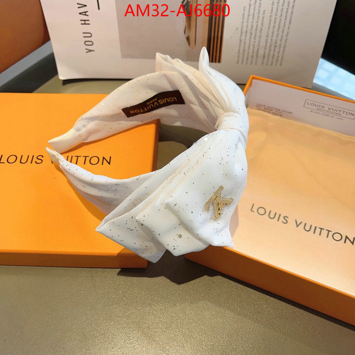 Hair band-LV designer fashion replica ID: AJ6680 $: 32USD