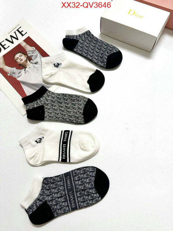 Sock-Dior aaaaa+ replica designer ID: QV3646 $: 32USD