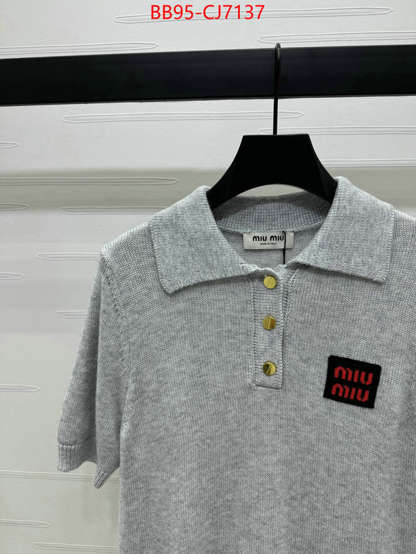 Clothing-MIU MIU website to buy replica ID: CJ7137 $: 95USD