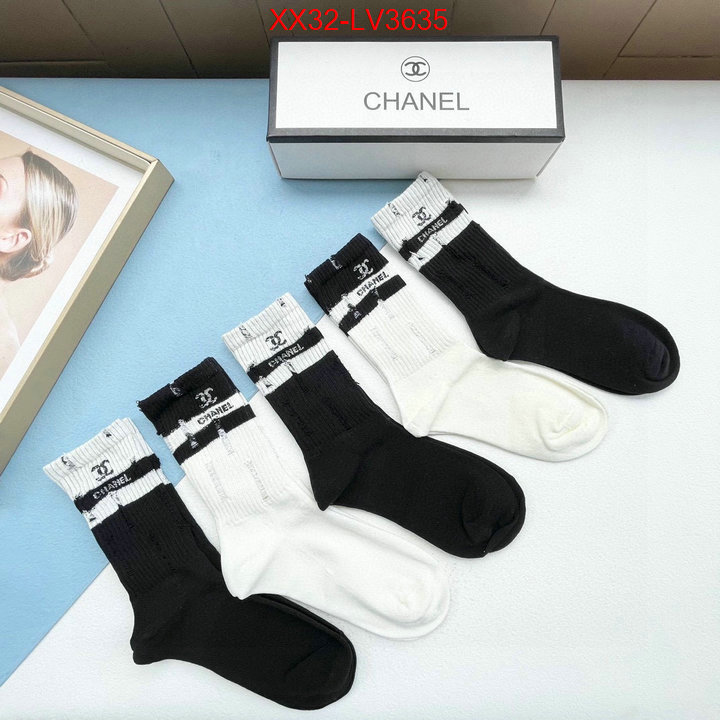 Sock-Chanel outlet 1:1 replica ID: LV3635 $: 32USD