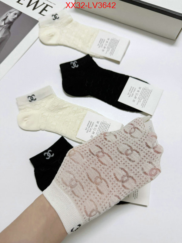 Sock-Chanel where can i buy the best quality ID: LV3642 $: 32USD