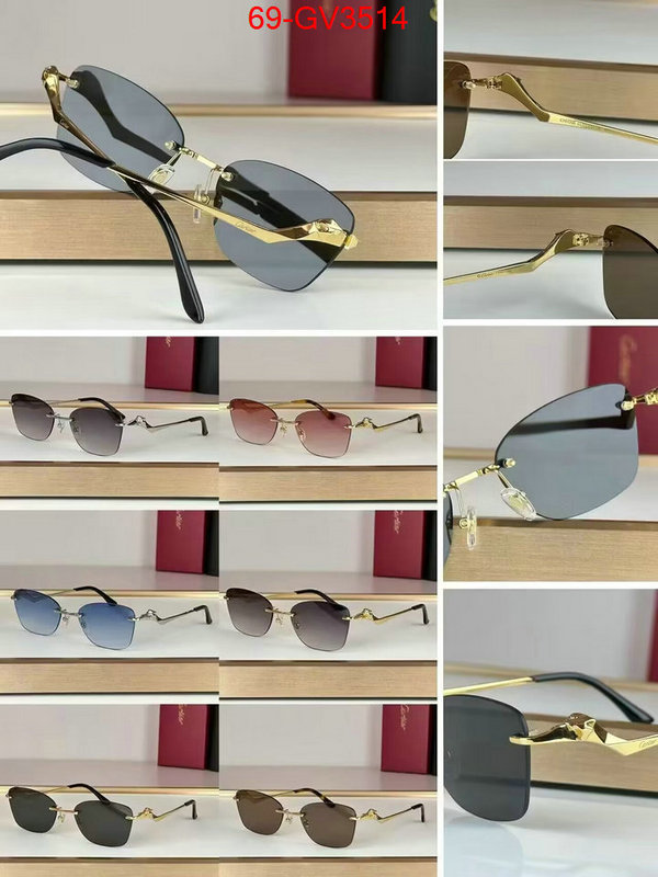 Glasses-Cartier best quality fake ID: GV3514 $: 69USD