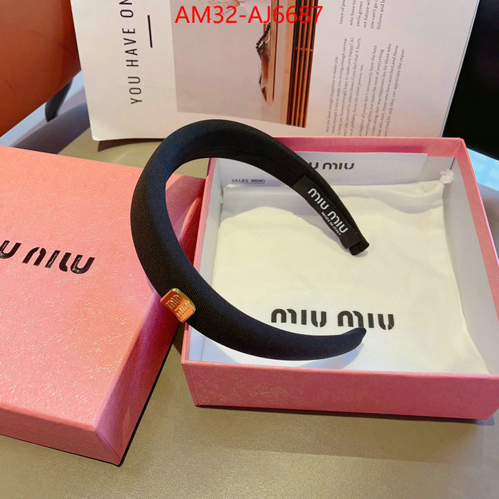 Hair band-MIU MIU high quality perfect ID: AJ6687 $: 32USD