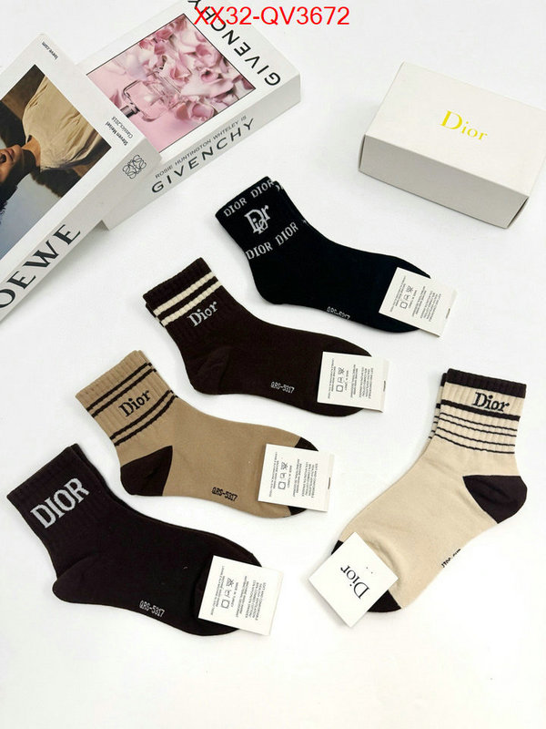 Sock-Dior shop the best high quality ID: QV3672 $: 32USD