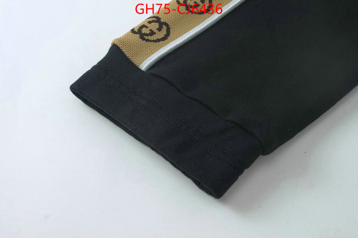 Clothing-Gucci high quality designer replica ID: CJ6436 $: 75USD