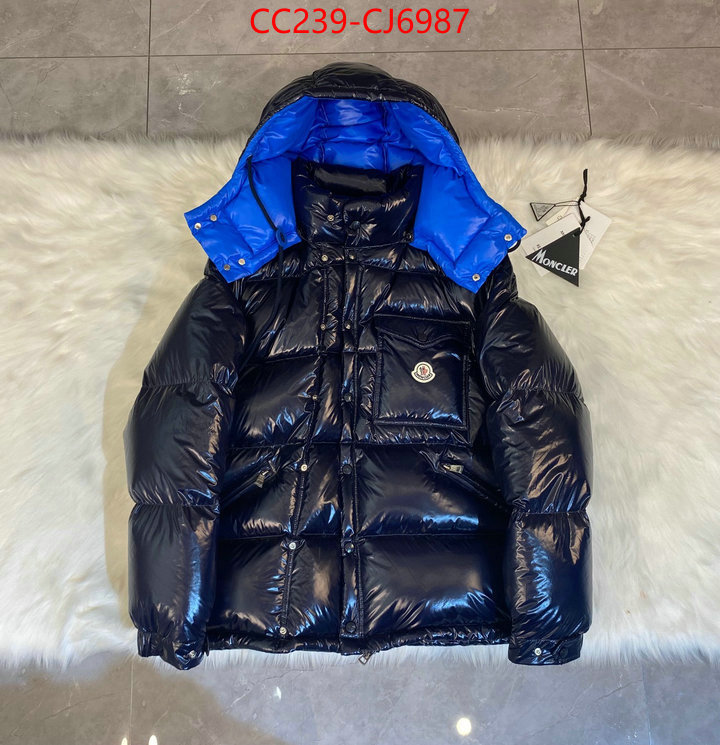 Down jacket Men-Moncler top quality replica ID: CJ6987 $: 239USD