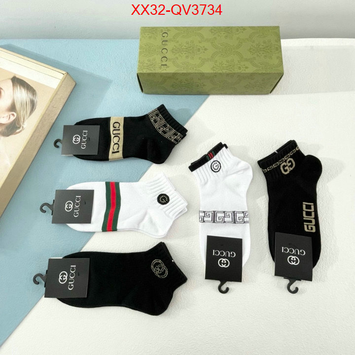 Sock-Gucci perfect quality ID: QV3734 $: 32USD