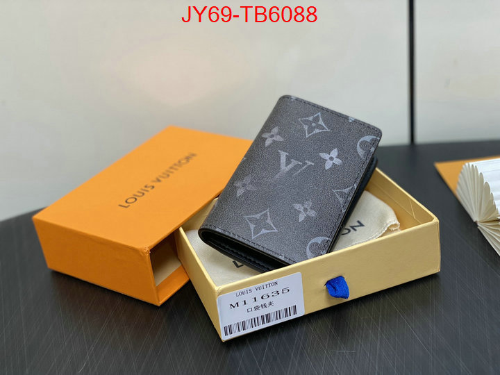 LV Bags(TOP)-Wallet luxury cheap ID: TB6088 $: 69USD,