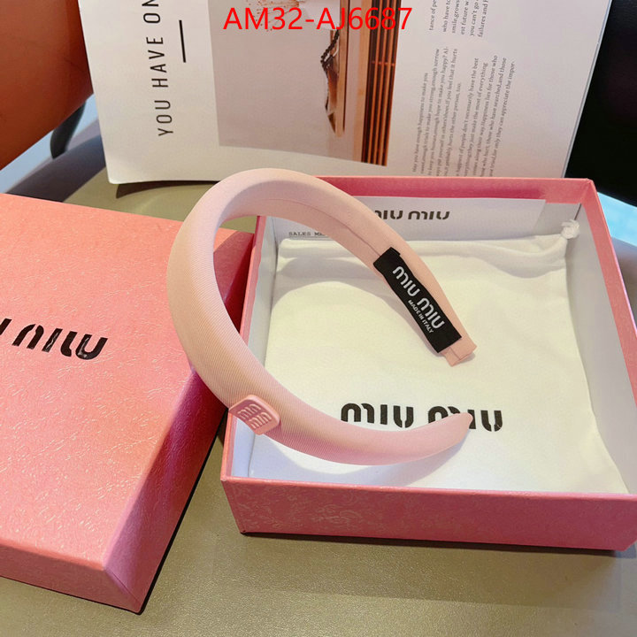 Hair band-MIU MIU high quality perfect ID: AJ6687 $: 32USD