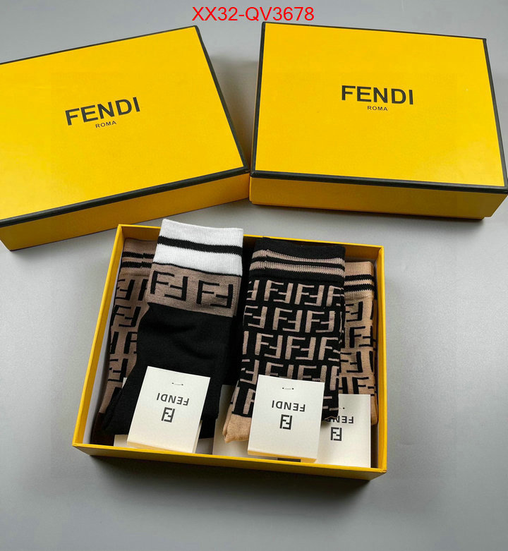 Sock-Fendi high quality aaaaa replica ID: QV3678 $: 32USD