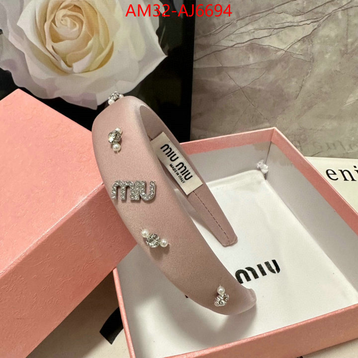 Hair band-MIU MIU new ID: AJ6694 $: 32USD