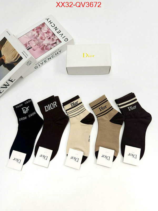 Sock-Dior shop the best high quality ID: QV3672 $: 32USD