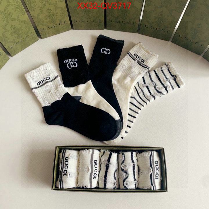 Sock-Gucci the highest quality fake ID: QV3717 $: 32USD