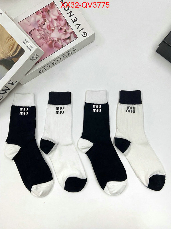 Sock-Miu Miu where can i buy the best 1:1 original ID: QV3775 $: 32USD