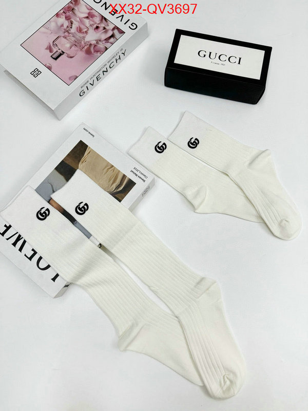 Sock-Gucci designer fake ID: QV3697 $: 32USD